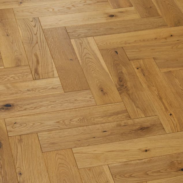 Aspect Bourbon Herringbone Brushed and UV Lacquered